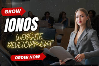 design and redesign a professional ionos website SEO optimization landing page