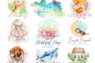 design a hand drawn botanical boho logo for your brand