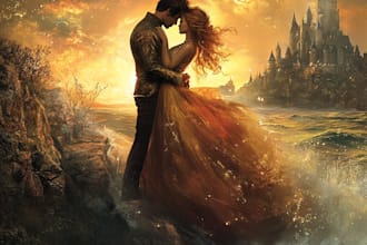 create an urban book cover design or romance book cover