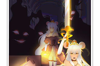 draw webtoon or manga storyboard page
