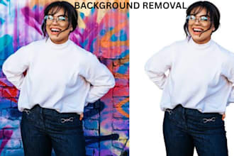 resize, remove image background, product image editing, and retouching