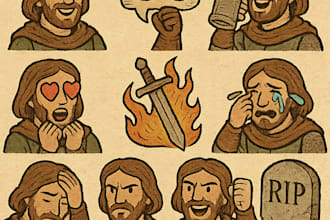 design high quality emotes and badges for twitch and youtube