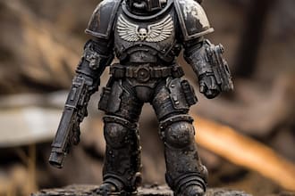 draw a fantasy or warhammer 40k character