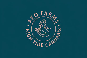 make modern classic style cannabis logo design