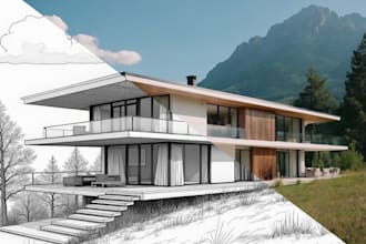create ai generated illustrations or concepts from text or sketches