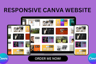 design a professional and fully editable canva website