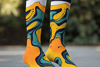 design custom and unique socks design