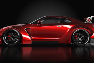 render 3d vehicle interior,nissan leaf,audi sport car model,assetto corsa, creo