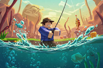 creat a high quality ai thumbnail of roblox games