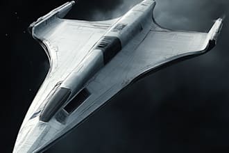 design spaceship, sci fi illustration and sci fi art
