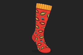 design custom and unique socks design