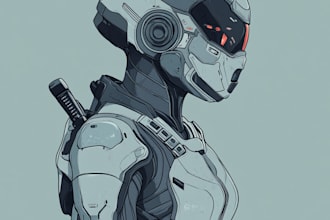 draw sci fi character illustration or sci fi character art
