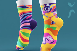 design your socks design in may style