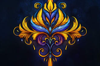 hand paint fantasy logo
