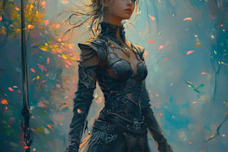 draw fantasy character art and fantasy character art