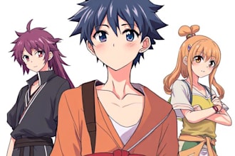 draw you an anime art style characters