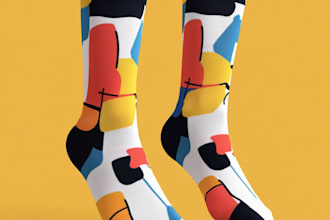 draw unique socks design for your brand