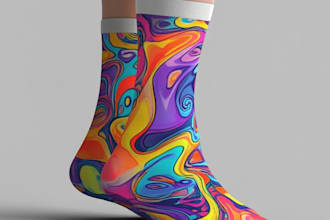 make a unique socks design