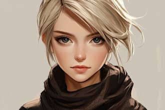 draw beautiful anime illustration for you