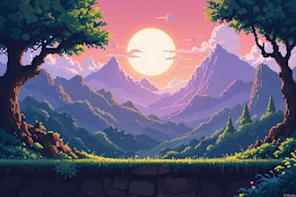 make concept art background for tuber streaming