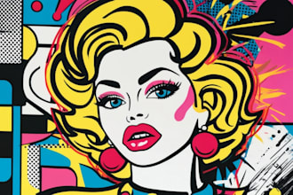 draw a pop art portrait