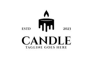 do minimal, luxury candle logo and label