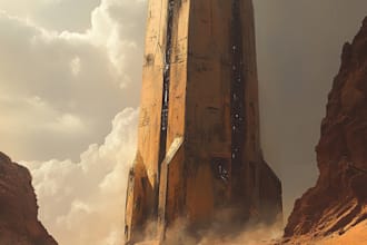 design a spaceship, sci fi illustration and sci fi art