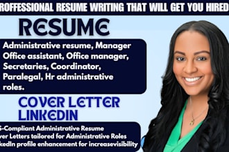 write an administrative and office assistant resume for managers and secretaries