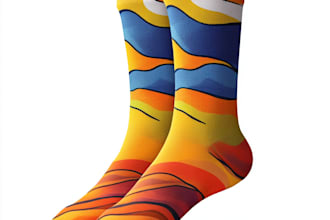 make a  unique socks design for your brand