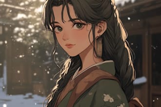 draw manga and anime character illustration