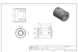 design 2d and 3d manufacturing parts in autocad, inventor and solid work