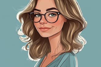 draw a custom cartoon portrait of yourself