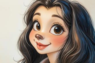 draw disney pet portrait