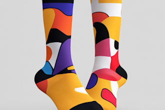 make digital pattern socks design