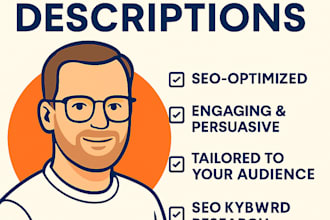 write emotional and SEO optimized product descriptions for etsy, shopify etc