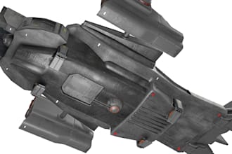 unity game 3d asset, car model, spaceship, weapon,4k texture, ue5 rig, animation