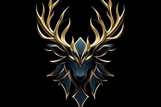 draw medieval, fantasy, rpg, rustic, scifi and game logo