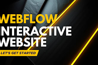 design webflow animated website and interactive website 3d animated website