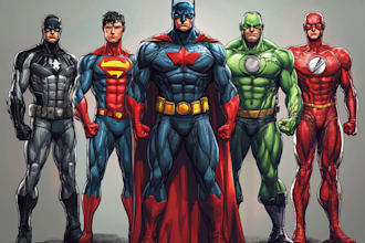 draw you into amazing superhero comic cartoon characters