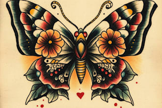 create custom tattoo design, tattoo sleeve