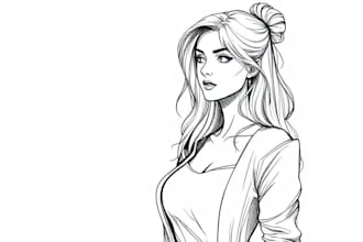 draw black and white illustrations, sketches, storyboards,