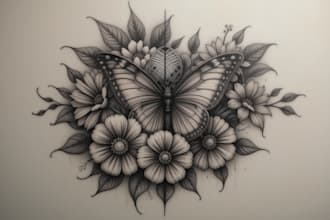 create custom realistic tattoo design, tattoo sleeve