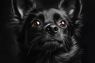 draw realistic portrait of your cat