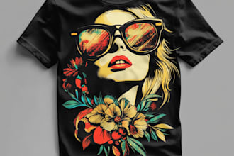 illustrate vintage style for tshirt design