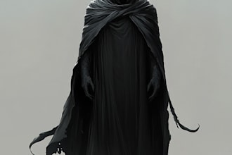 illustrate sketches of fantasy,horror characters