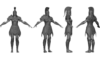 sculpt 3d realistic character modeling 3d game character unreal engine model