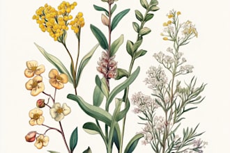 create botanical illustration art for you