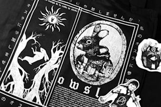 do black work illustration