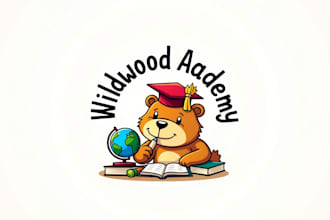 do shirt bear school mascot logo design