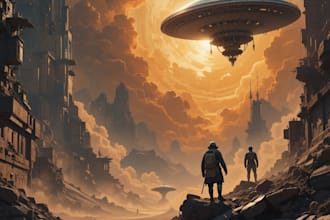 design a spaceship, sci fi illustration and sci fi art